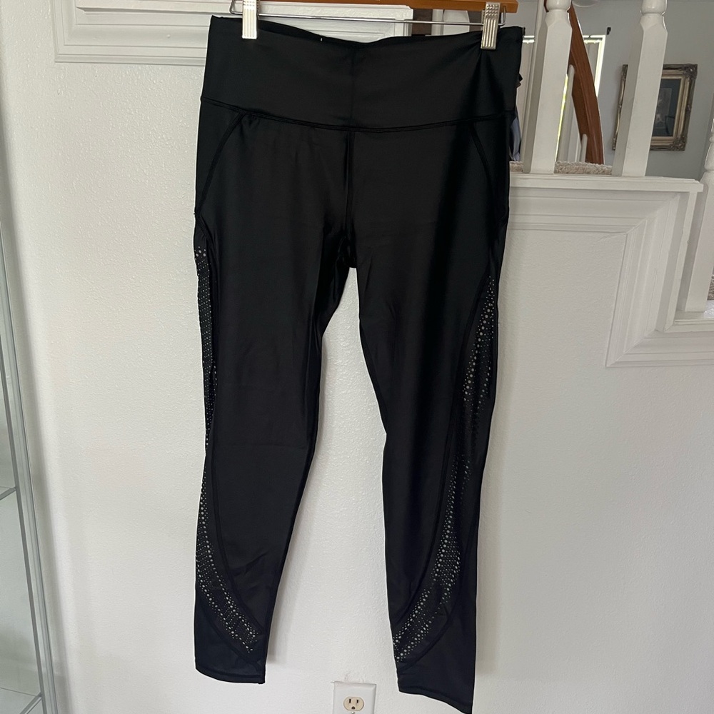 Victoria's Secret Sport Black Leggings Sz Large,Long